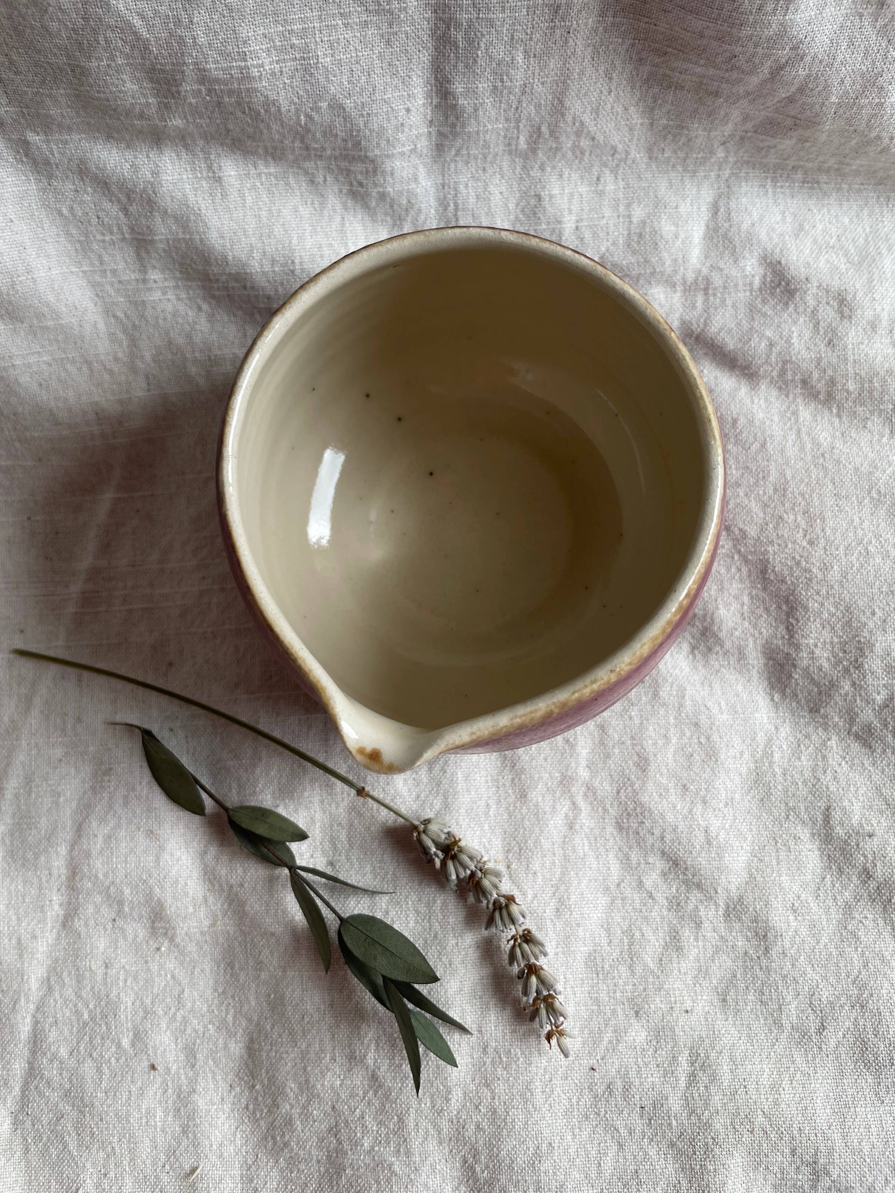 Charlotte Manser Ceramics - Wholesale Bowl - Dark Pink ceramic matcha bowl 4