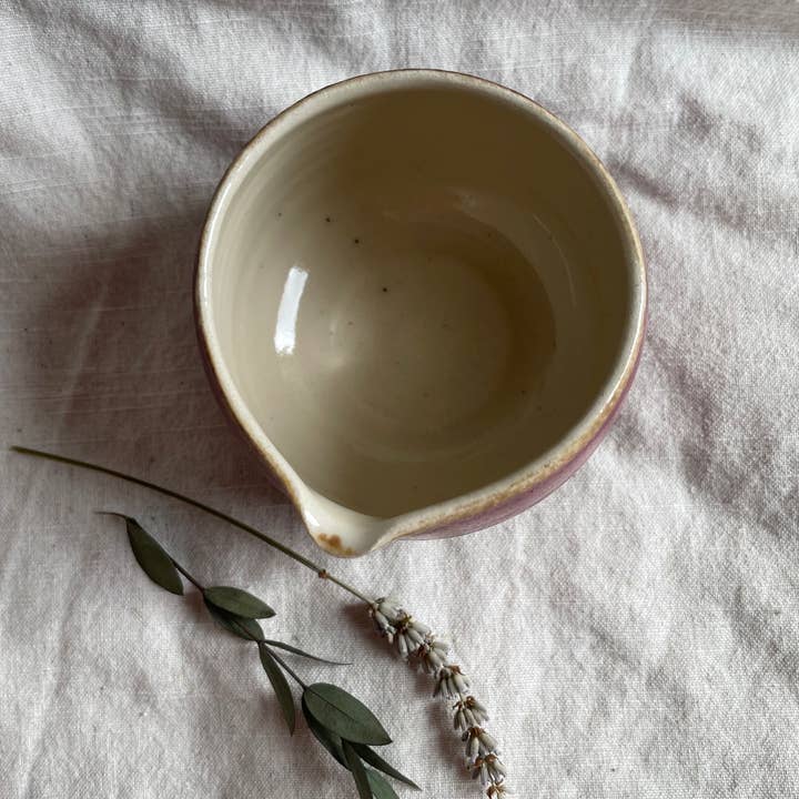 Charlotte Manser Ceramics - Wholesale Bowl - Dark Pink ceramic matcha bowl 4