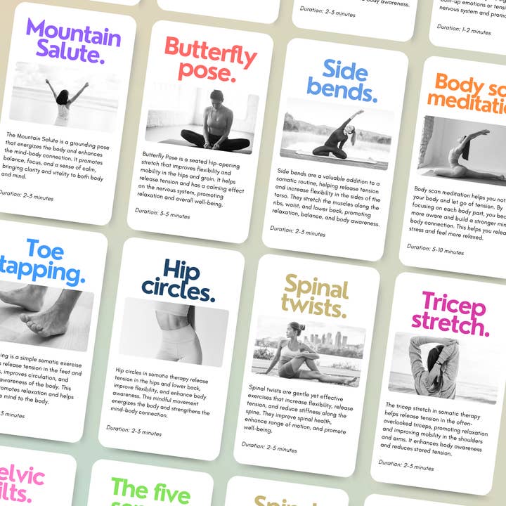 Catchyourdreams - Wholesale Card Game - Somatic Therapy Exercise Cards1