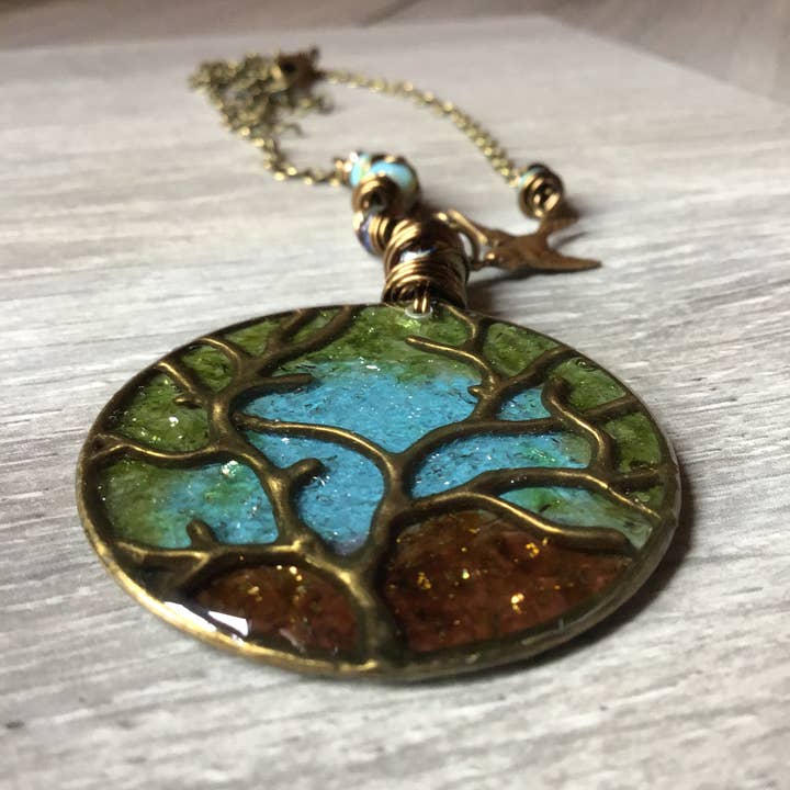 Spirit Glassworks - Wholesale Pendant/charm necklace - Tree of Life Necklace2