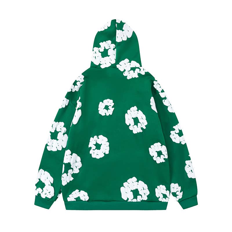 Rosa Clothing - Wholesale Top & Pant Set (NOT Loungewear) - Women's - Foam print Y2K hoodie sweatshirt & jogging set8