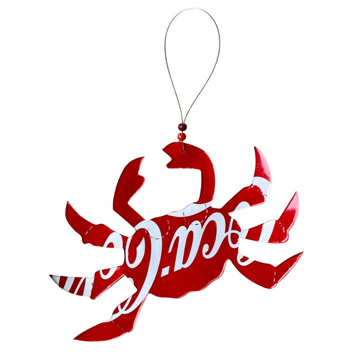 Seatree Studio - Wholesale Ornament - Crab Ornament - Aluminum Can1