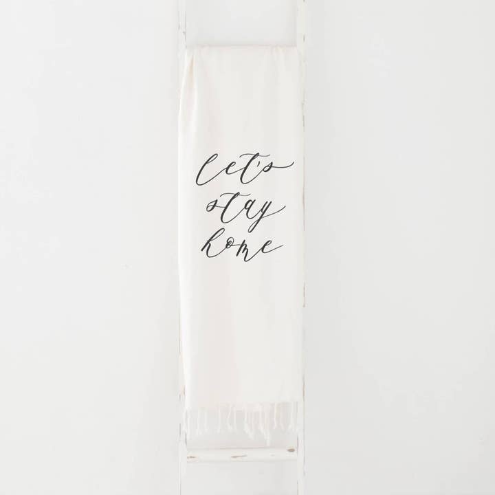 Plaids - Restons à la maison | Cadeau pour une maison douillette pour la vente par DWELL Home Shoppe