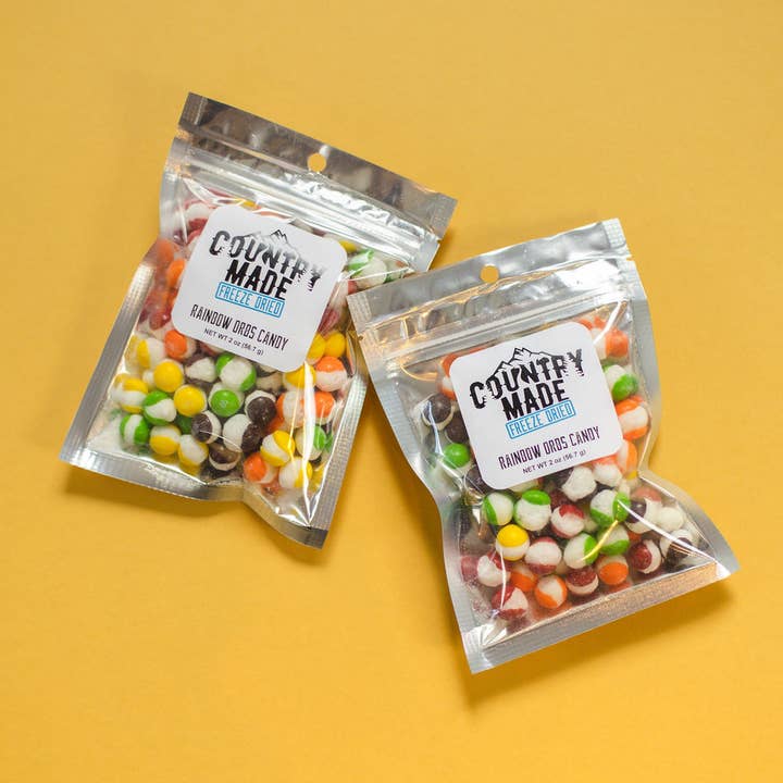 Country Made Freeze Dried – wholesale Boiled sweets – Freeze Dried Rainbow Orbs1