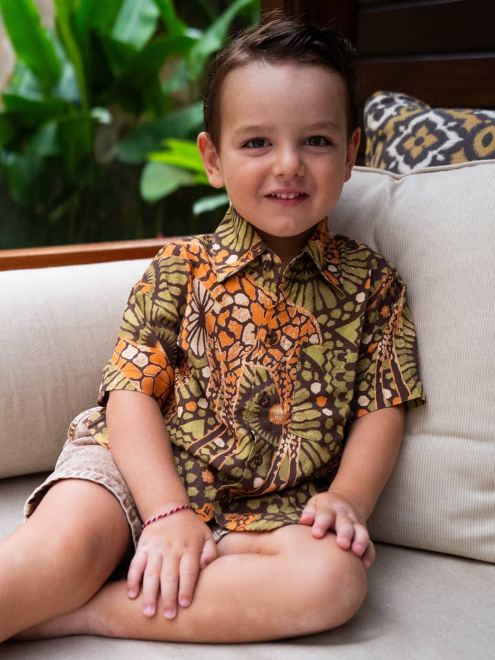 Afrika - Drenge Hawaiiskjorte for engroshandel hos Kenny Flowers