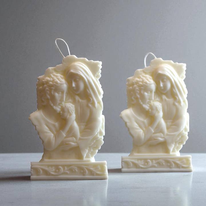 Agaboo Candle - Wholesale Novelty candle - Catholic Holy Family Candle 8x5x1in - Religion6