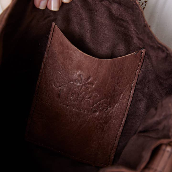 Nakoa The Label - Wholesale Shoulder bag – women's - Marrakesh Bucket Bag - Chocolate - Diamond3