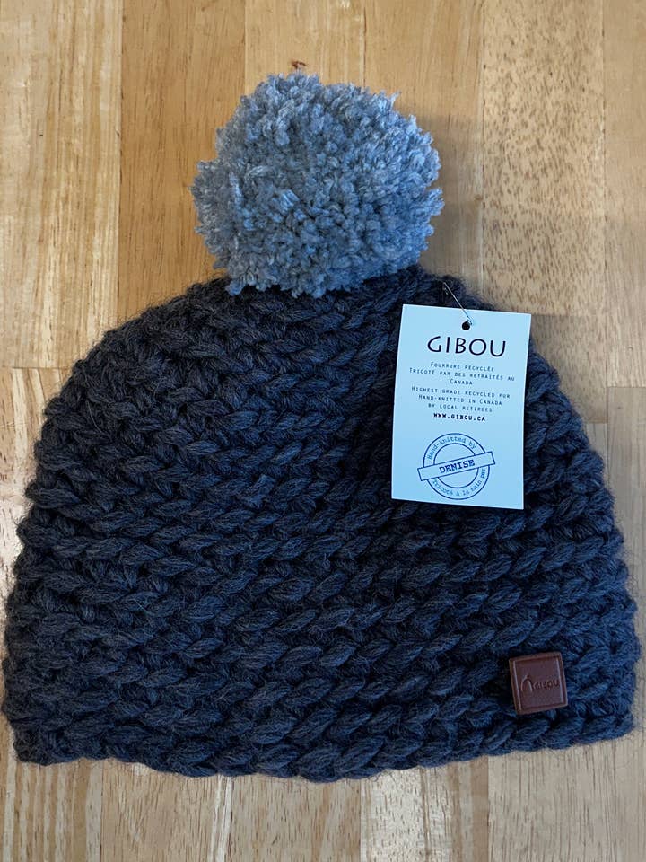Échantillon - Tuque classique tricotée 2 tons for wholesale by Gibou