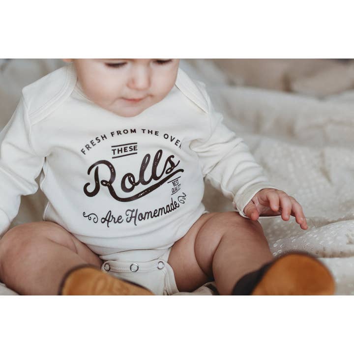 Cuddle Sleep Dream - Wholesale Bodysuit (Non-Footed) - Baby - These Rolls are Homemade | Baby Bodysuit Funny Thanksgiving2