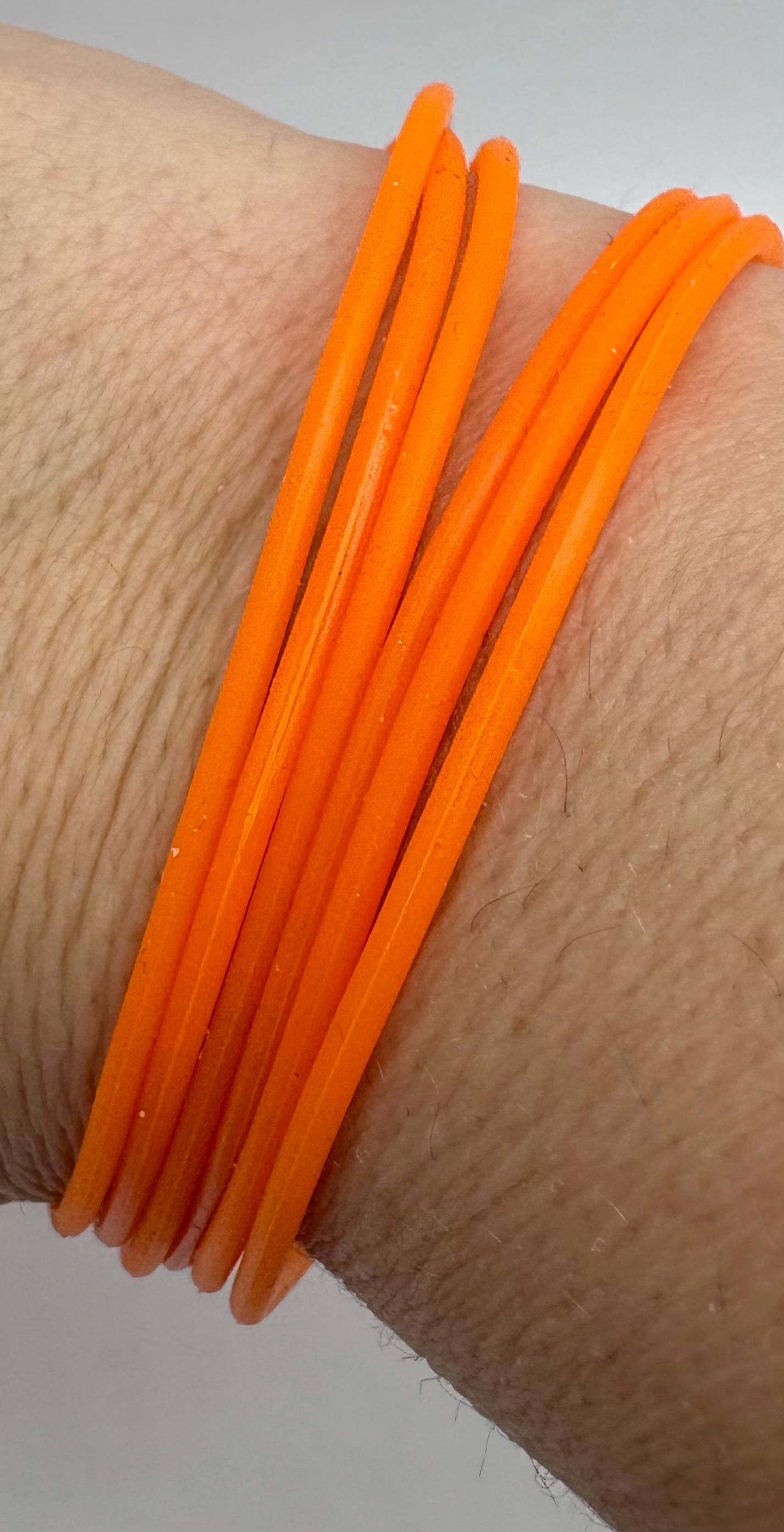 ASAP Craft Supplies - Wholesale Jewelry Set - Women’s Silicone Jelly Bracelet - Stackable - set of 6 - size 8.5”6