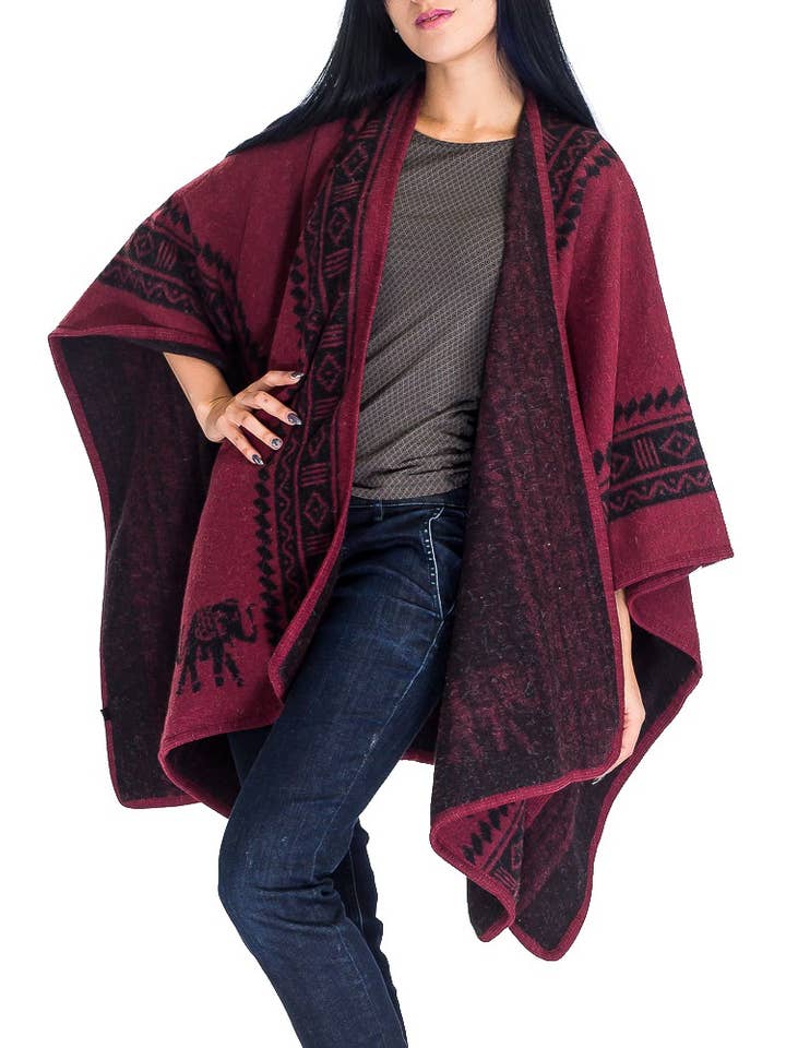 Cap Zone - Wholesale Poncho - Women's - Elephant Cape Western Poncho4
