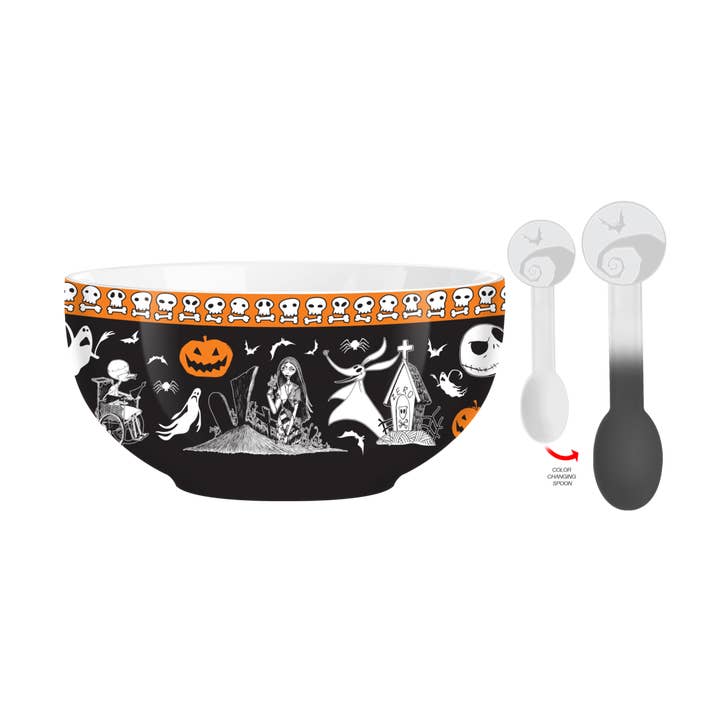 NBC Characters Boxed Ceramic Bowl w Color Change Spoon for wholesale by Silver Buffalo