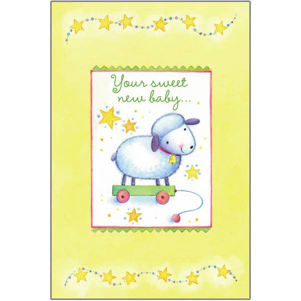 Legacy - Wholesale Baby Card - Baby Lamb - Faith Baby Card0