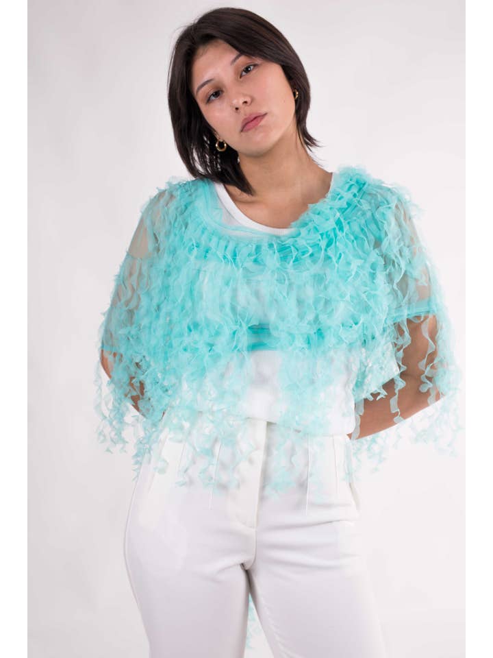 MR Complements - Wholesale Poncho - Women's - Montecarlo Party Tulle Shawl27