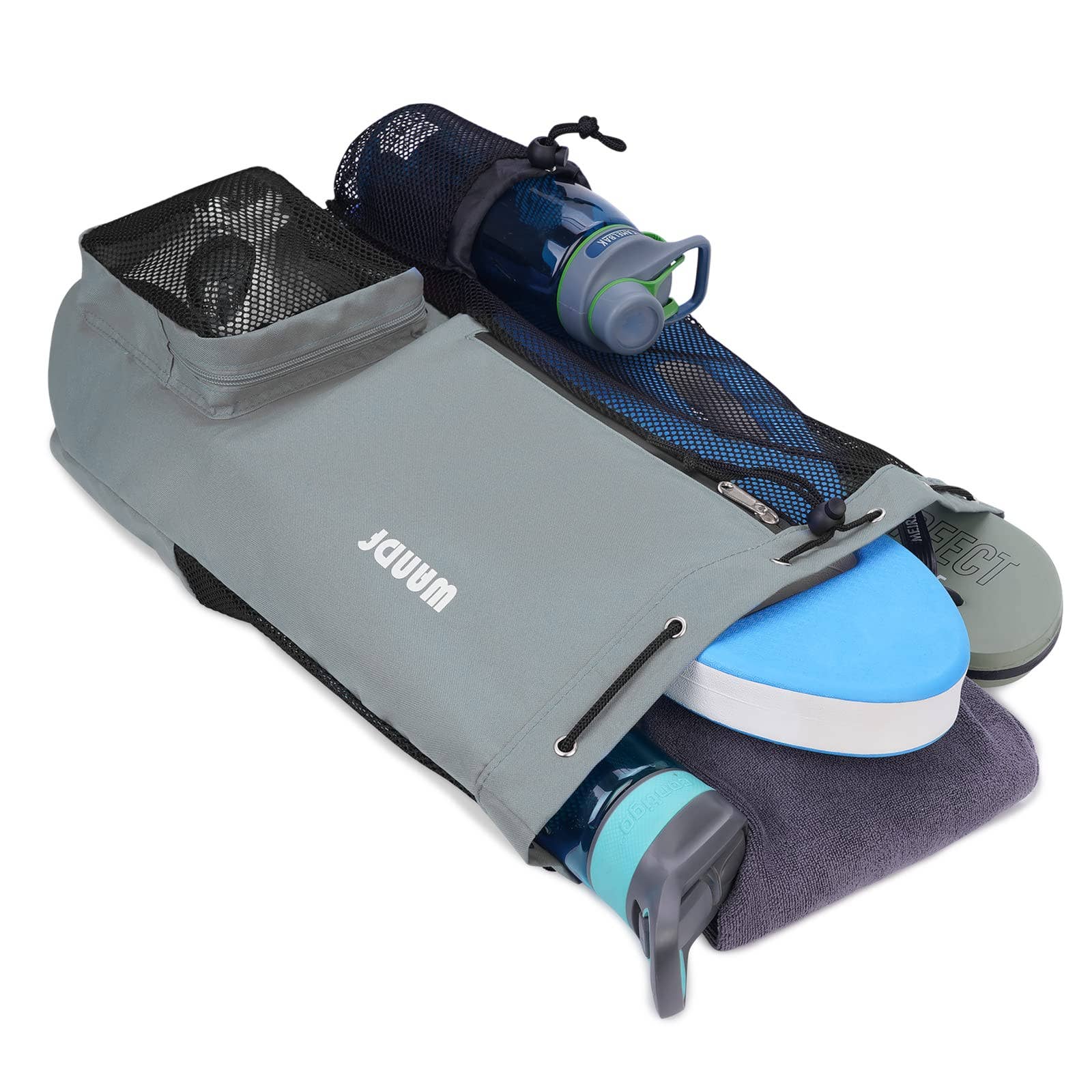 wandf - Wholesale Beach Bag - WANDF Mesh Drawstring Backpack with Wet Pocket Beach Bag18