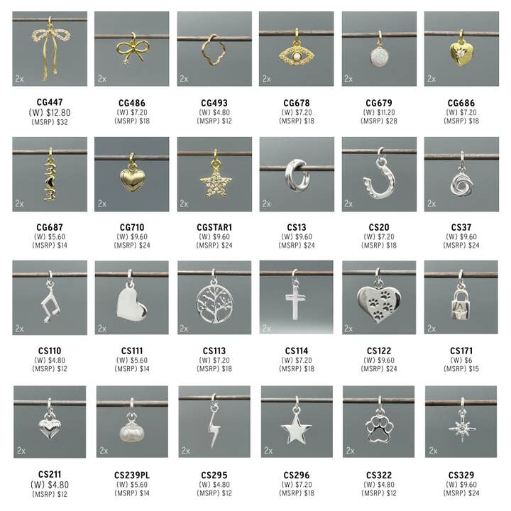 Something Silver - Wholesale Jewelry Set - Charm Bar Package4