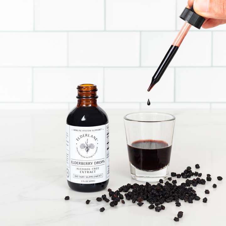 Elderlane® - Wholesale Oral Supplement/Vitamin - Elderberry Drops 2oz - Sugar-Free2