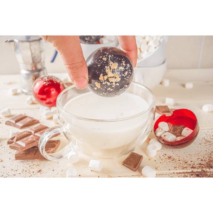 LillyBean Baking - Wholesale Hot Cocoa Mix/Kit - Peppermint Mocha Hot Cocoa Bomb Kit