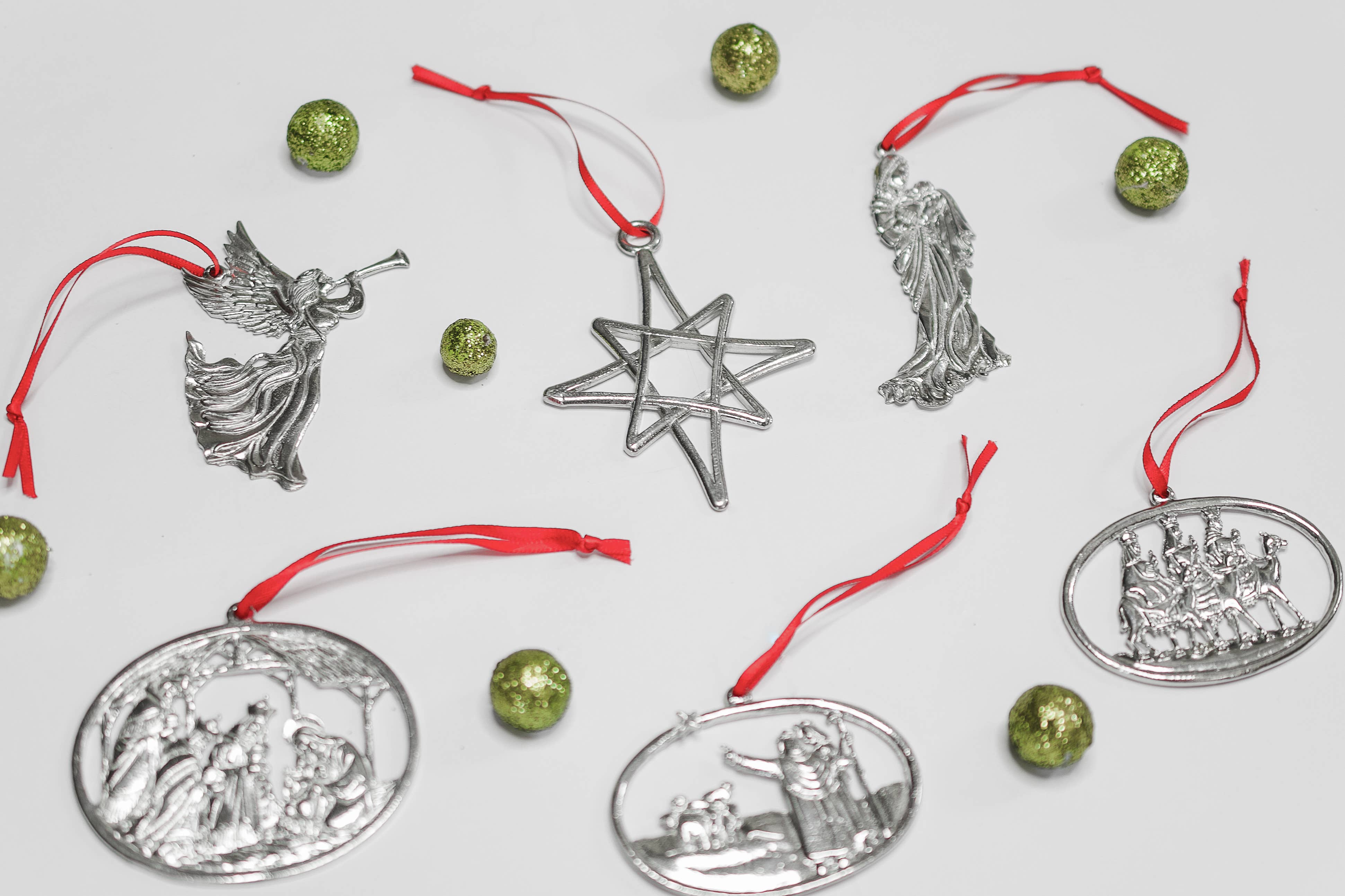 House of Morgan Pewter - Wholesale Ornament Set - Nativity Bible Story Christmas Ornaments - Christian Gifts3