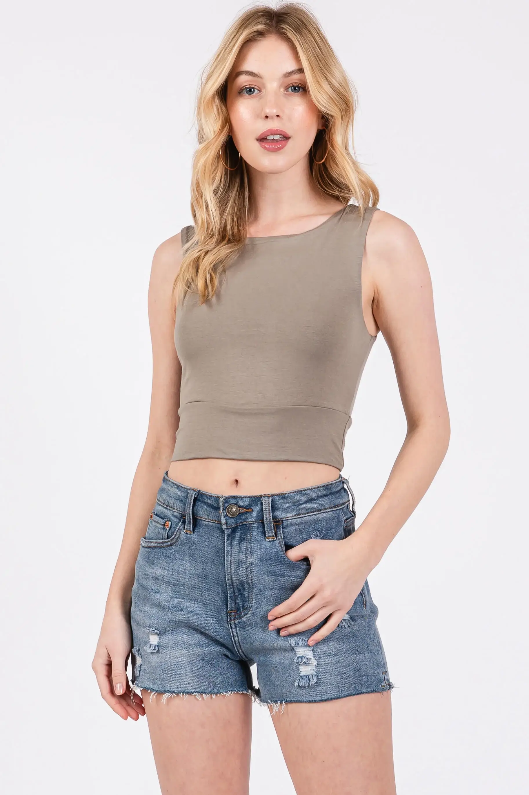 Final Touch - Wholesale Tank Top - Women's - Rayon Modal Fitted Tank Top - T1686050