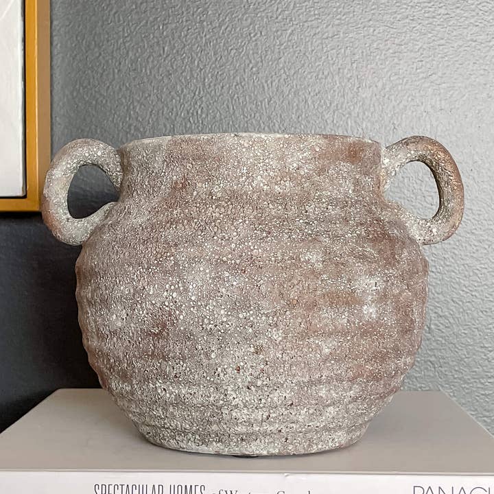 Hycroft Home Decor - Wholesale Vase - Siena Rustic Vintage-Style Ceramic Vase