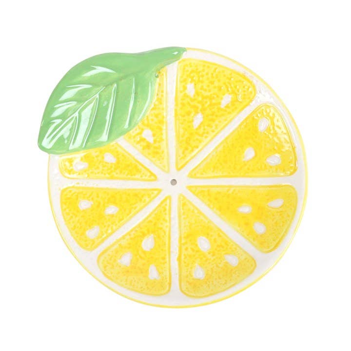 Something Different Wholesale - Wholesale Incense Holder - Lemon Slice Ceramic Incense Holder Plate2