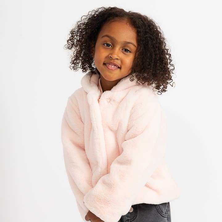 BG-ND8277-24 - Cappotto di Pelliccia / Giacca in Pelliccia Sintetica per Bambina per la vendita all'ingrosso da parte di Ativo Kids