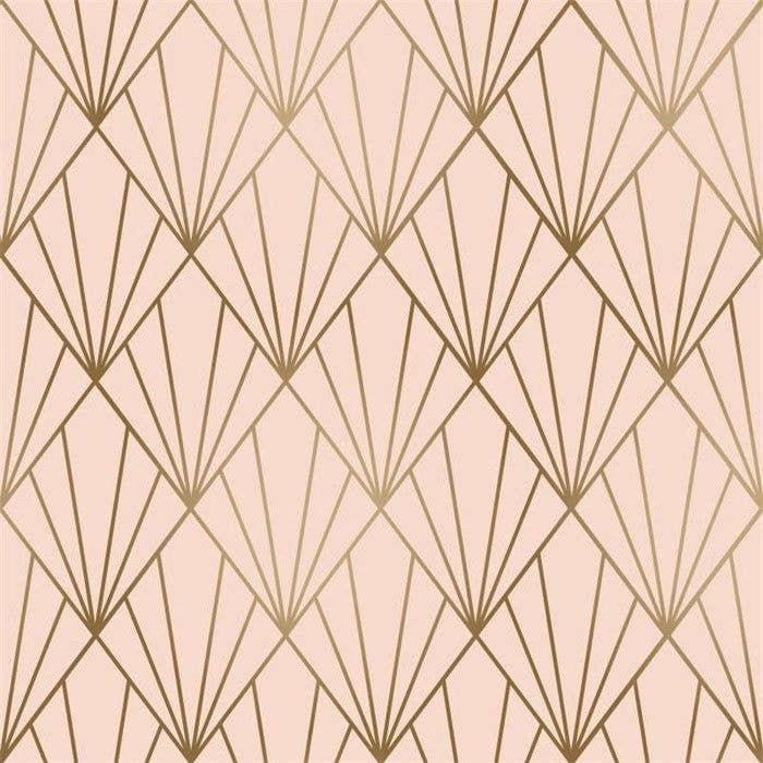 kadopapier.net - Wholesale Wrapping Paper Roll - Wrapping paper Fan motif Blush0