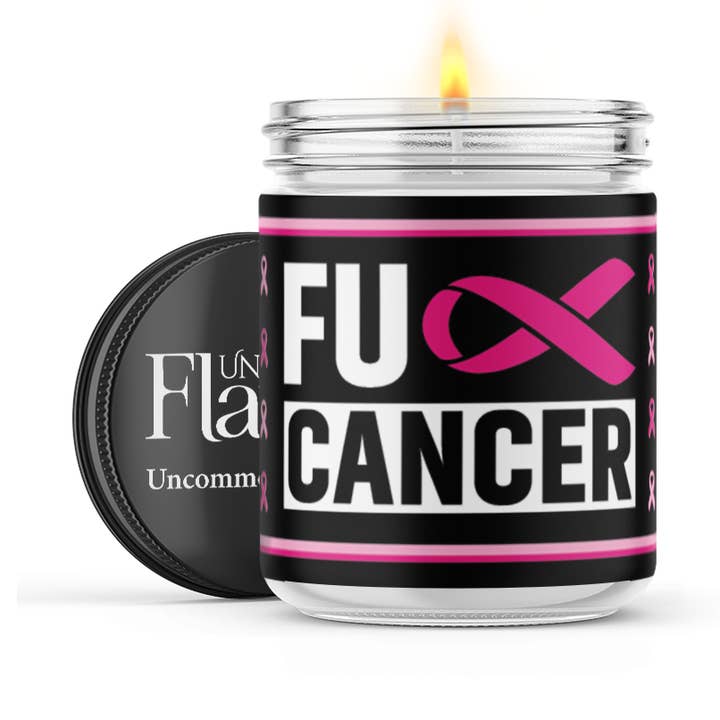 F*** Cancer Candle for wholesale by Uncommon Flame