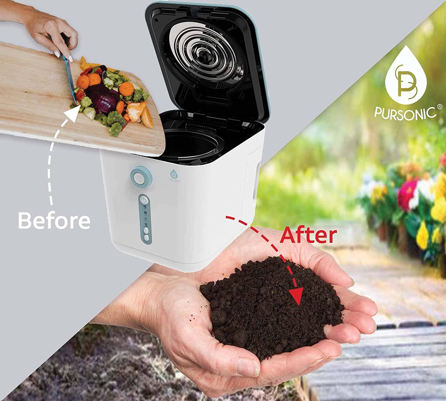 Pursonic - Wholesale Kitchen Appliance - Food Waste Composter, 3L Capacity4