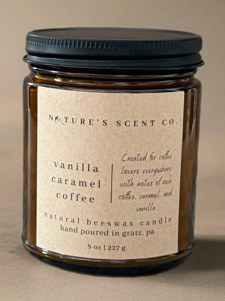 Café de Vainilla y Caramelo | Vela de Cera de Abeja | Mecha de Madera para venta al por mayor de Nature’s Scent Co