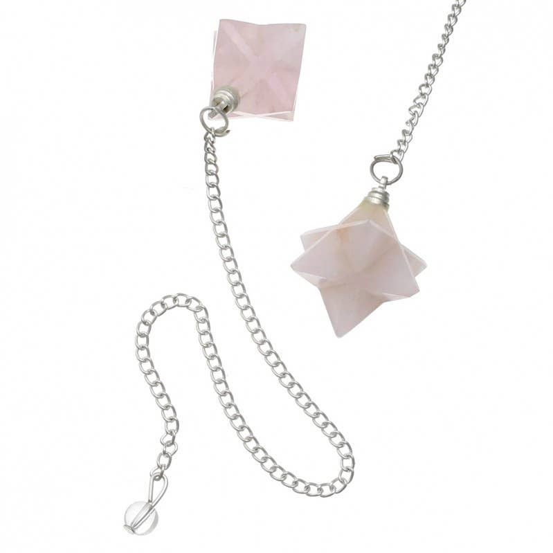 UniArt - Wholesale Spiritual Stone/Crystal - Merkaba pendulum in semi-precious stone4