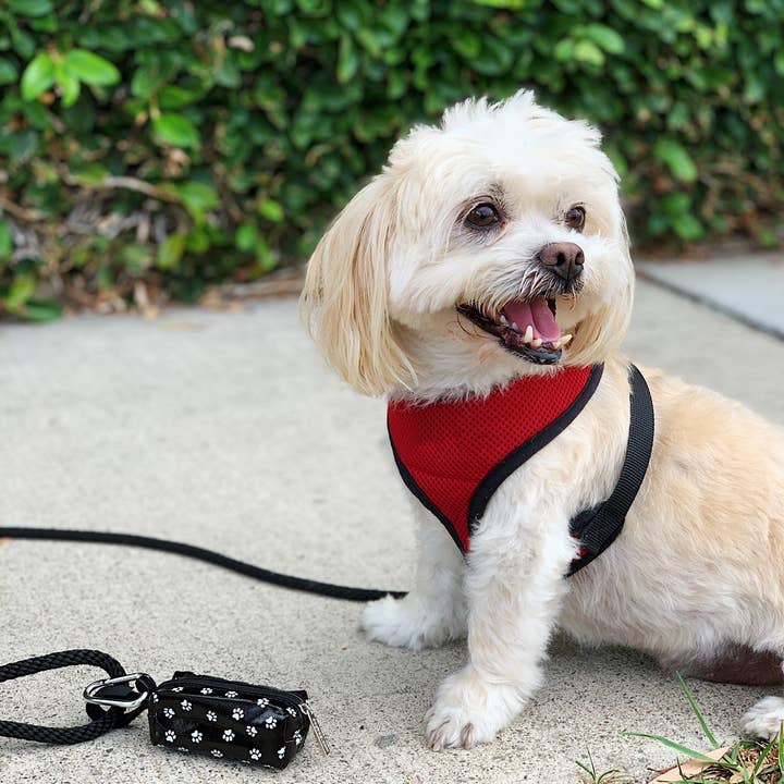 Doggie Walk Bags - Wholesale Pet Poop Bag Dispenser - Black Paw Duffel Poop Bag Holder
