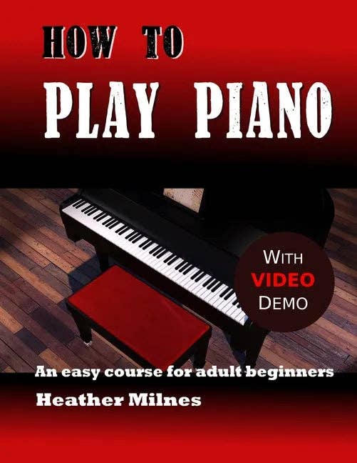 Books by splitShops - Wholesale Arts & Entertainment Book - How to Play Piano: An easy course for adult beginners - Paperback0