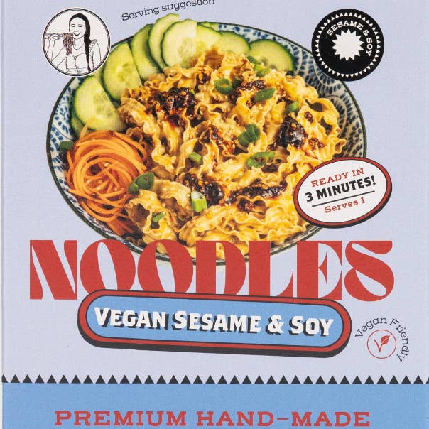 Chilli Chan's - Wholesale Ramen - Sun-dried Knife Cut Noodles - Sesame & Soy3