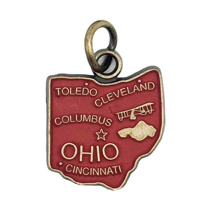 Ohio State Charm (available with bracelet or necklace) for wholesale by Gleeful Peacock