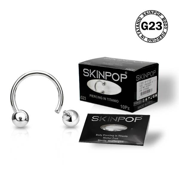 SKINPOP - Wholesale Single Earring - STERILE CIRCULAR BARBELL PIERCING FOR FIRST APPLICATION3