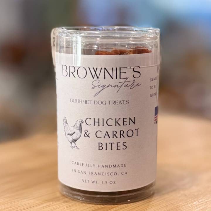 Chicken & Carrot Bites - Pocket Tube for wholesale by Brownie's Dog Treats
