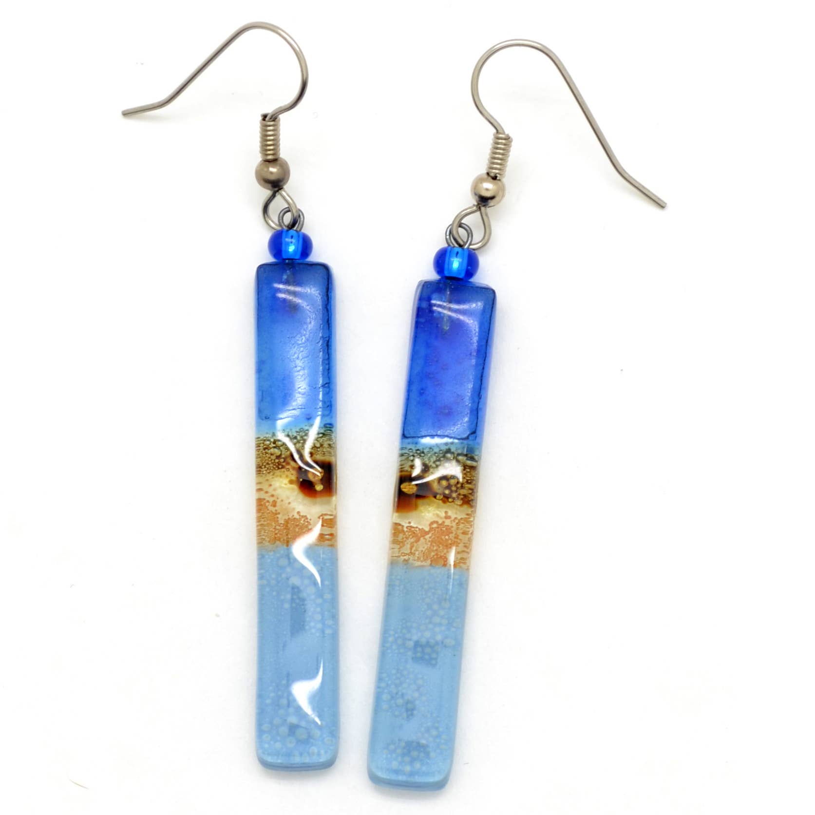 Dunitz & Company - Wholesale Dangle Earrings - Long Colorful Glass Stick Dangle Earrings - Fair Trade5