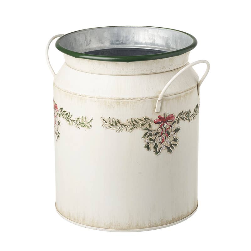 Heaven Sends – wholesale Bucket/pail – CREAM METAL DECORATED BUCKET0