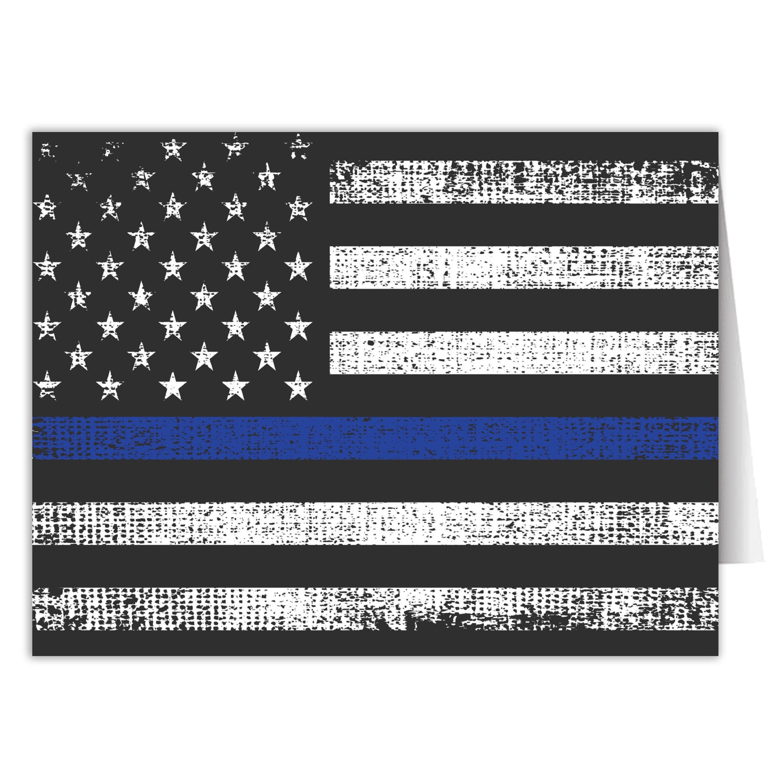Nelson Gifts Wholesale - Wholesale Stationery/Notecard Set - Thin Blue Line Note Card0