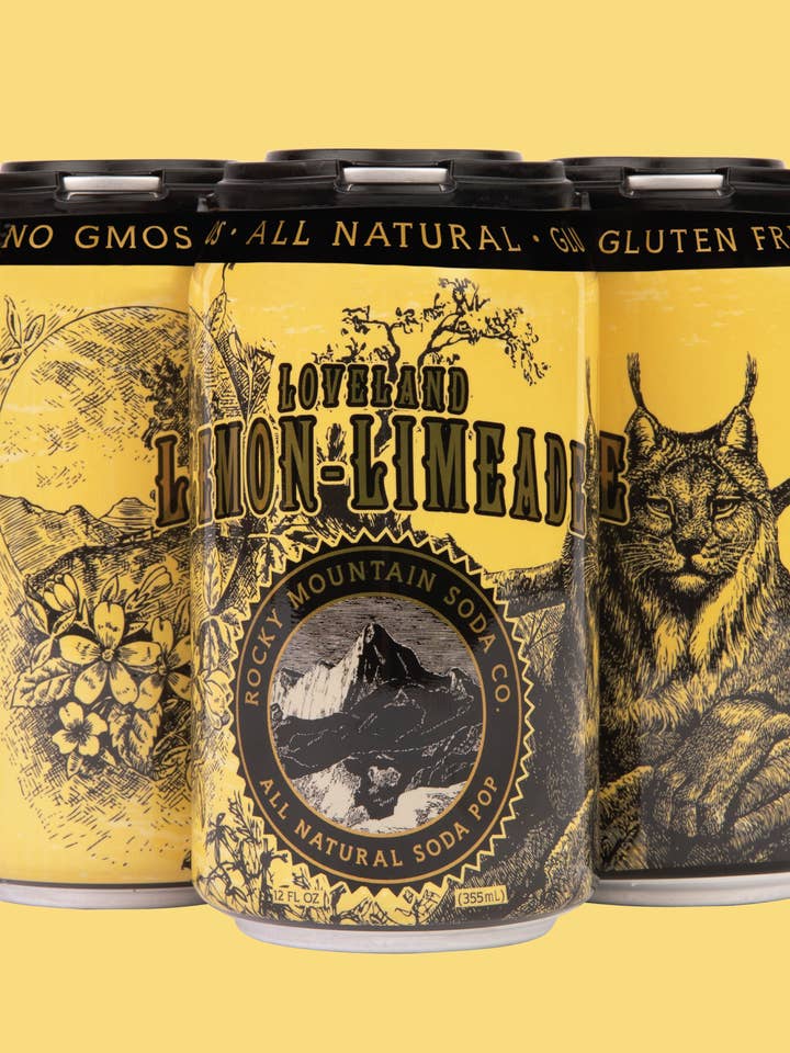 Loveland Lemon-Limeade Cans for wholesale by Rocky Mountain Soda