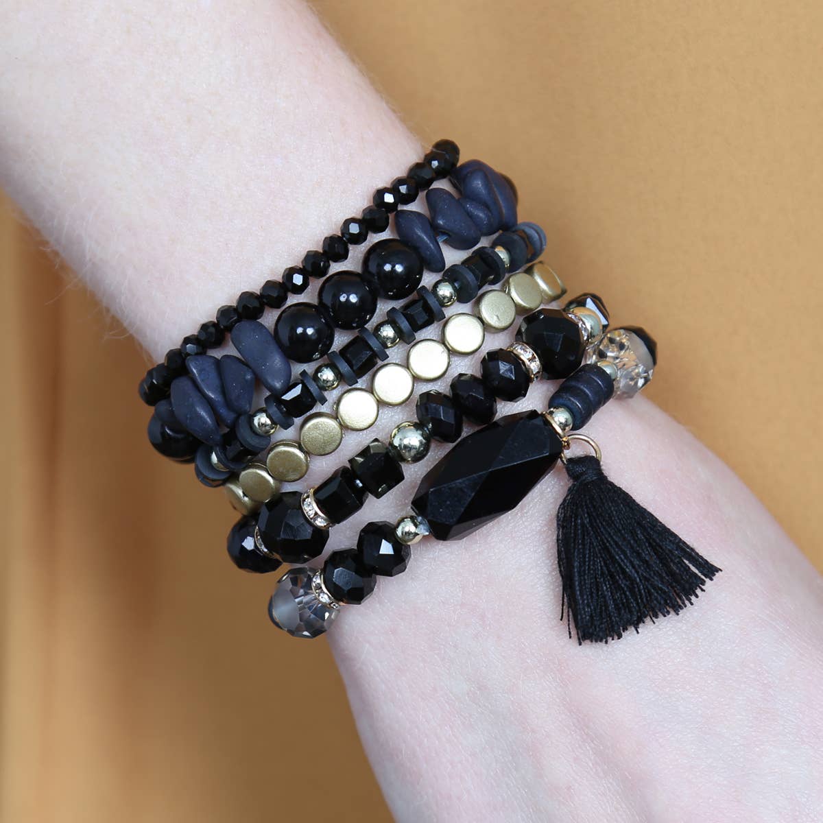 MYS Wholesale Inc - Wholesale Beaded Bracelet - Boho Charm Tassel Bracelet22