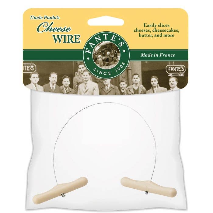 HIC - Harold Import Co. - Wholesale Kitchen Tool/Gadget - Fantes Uncle Paolo's Cheese Wire, 12in0