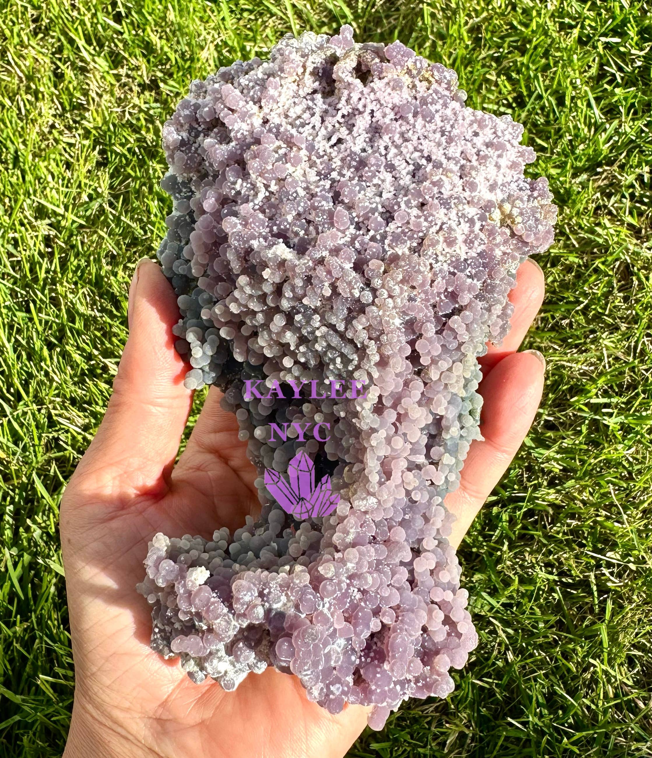 KayleeNYC - Wholesale Spiritual Stone/Crystal - 5-6 pcs Natural Grape Agate Raw Crystal12