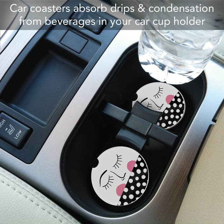 Conimar Promotions - Wholesale Coasters - "Wink" Stone Car Coaster BULK NO PACKAGING 1