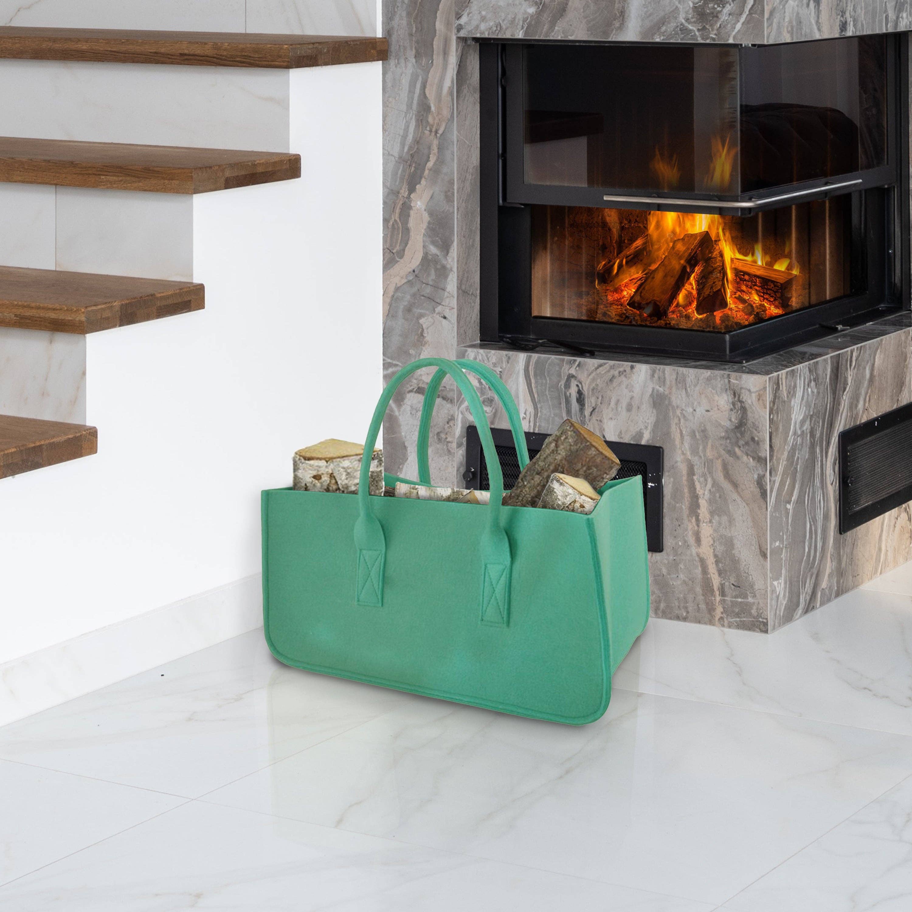 Close Up GmbH - Vendita all'ingrosso Borsa tote - Donna - Borsa in feltro, borsa per legna da ardere turchese, borsa in feltro3