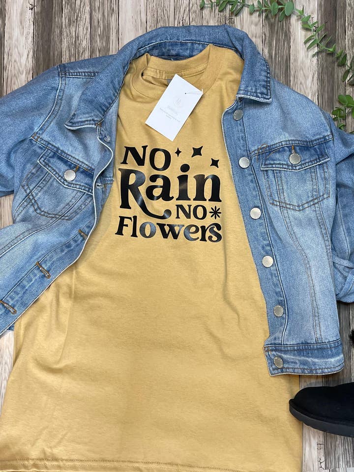 Camiseta de positividad sin lluvia sin flores para venta al por mayor de MiaIsabellas.co