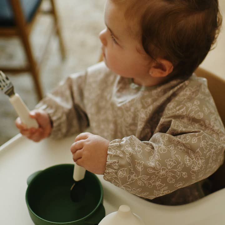 Minika - Vente Bavoir - bébés - Bavoir à manches longues - Fleurs1