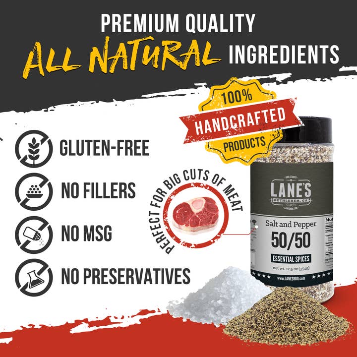 Lane's BBQ - Wholesale Salt & Pepper Mix - Salt and Pepper 50/50